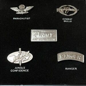 SINGAPORE ARMY PRESENTATION SKILLS / UNIT BADGES SET X 5